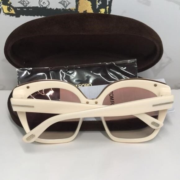 NEW Tom Ford Chantalle TF944 25T Women’s Sunglasses – Ivory / Gradient Pink - Picture 10 of 11